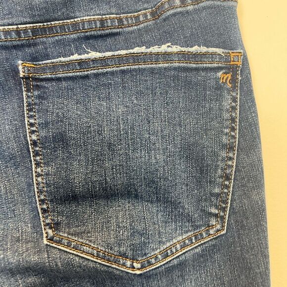Madewell "10” High Rise Skinny" Womens Jeans Exposed Button Fly Raw Hem Size 28 - Picture 9 of 13